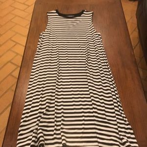Black and White Striped Dress